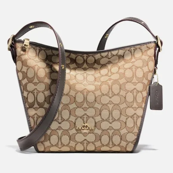 Coach Signature Small Dufflette in Signature Jacquard - Picture 13 of 13